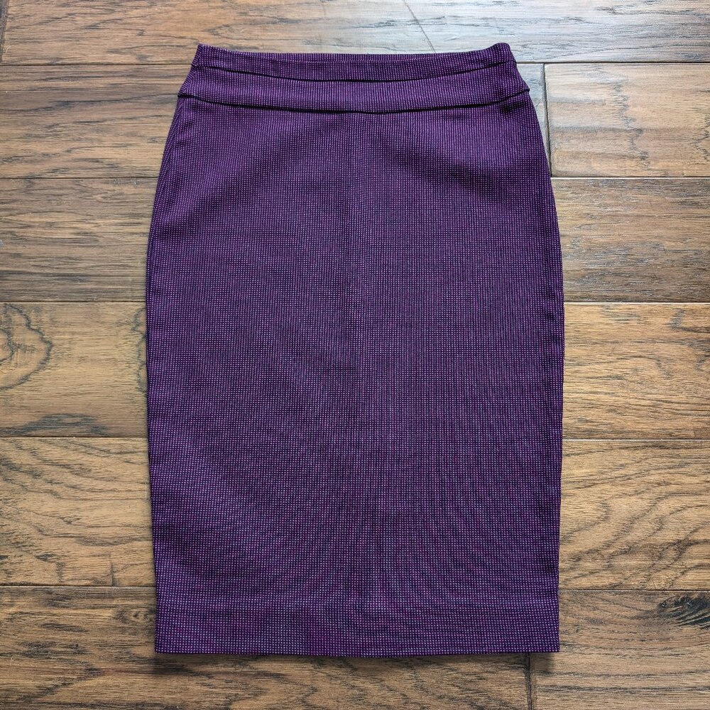 RW&CO pencil skirt navy pink dots/purple size XXS